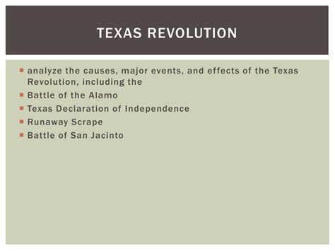 Ppt Texas Revolution Powerpoint Presentation Free Download Id2585653