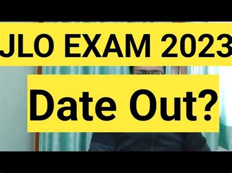 Jlo Exam Date Out Jlo Rpsc Youtube