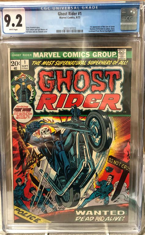 Comicsvalue 9 2 CGC GHOST RIDER 1 1973 1ST APPEARANCE OF SON OF