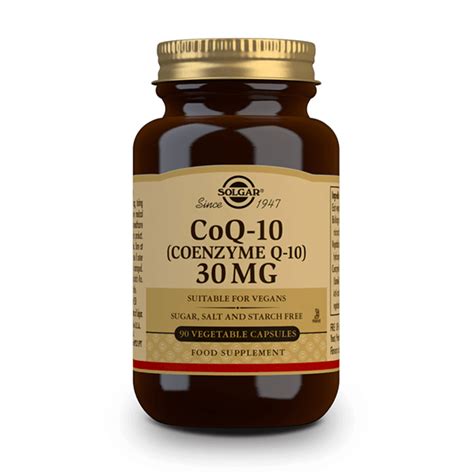 Coenzyme Q10 30mg 90 Gélules Solgar Masmusculo