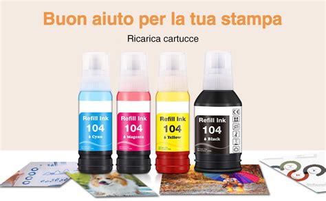 Iubest Inchiostro Compatibile Con Epson O Ecotank Flaconi