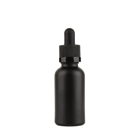 Ml Oz Matte Black Glass Tincture Bottles