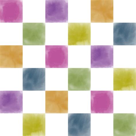 Watercolor Checkerboard Illustrations Royalty Free Vector Graphics