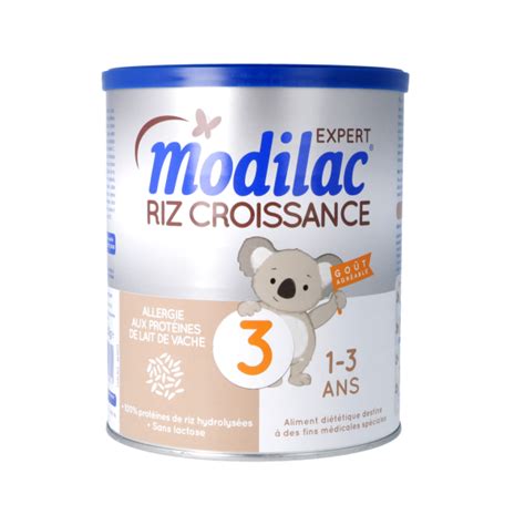 Modilac Expert Riz Lait infantile nourissons 3ème âge 800 g