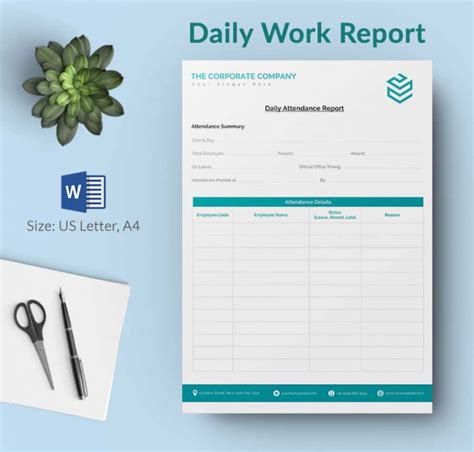 Daily Report Template - 62+ Free Word, Excel, PDF Documents Download ...