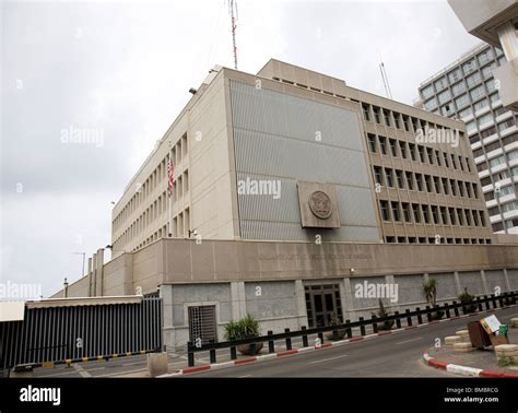 Bâtiment De Lambassade Américaine à Tel Aviv Israel Banque Dimages