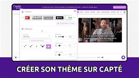Comment Faire Un Th Me Personnalis Sur Capt Youtube