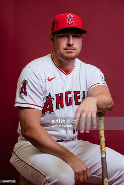 Hunter Renfroe Of The Los Angeles Angels Poses During Photo Day At