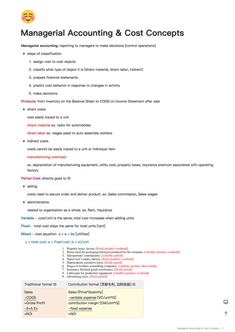 Managerial Accounting And Cost Concepts Managerial Accounting And Cost