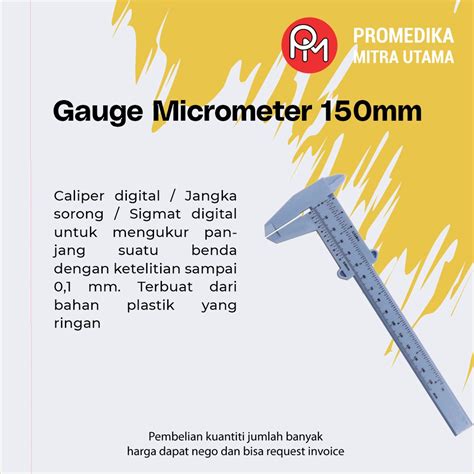 Jual GemRed Jangka Sorong Plastik Vernier Caliper Gauge Micrometer