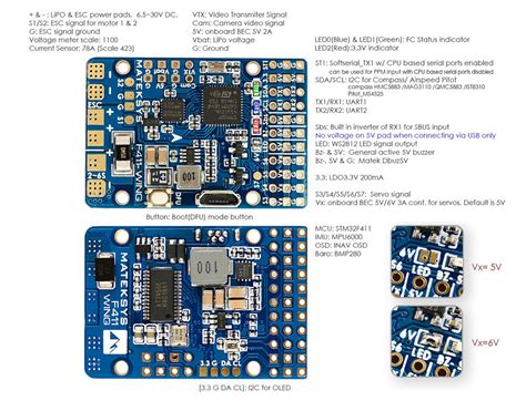 Matek Systems F411 Wing New Flight Controller