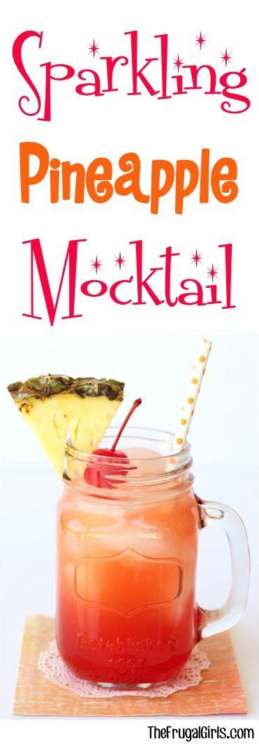 Craving A Tropical Refreshing Drink This Sparkling Pineapple Mocktail