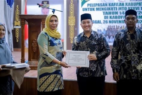 Pelepasan Secara Resmi Kafilah Mtq Ke Xxxvi Kabupaten Nagan Raya Oleh