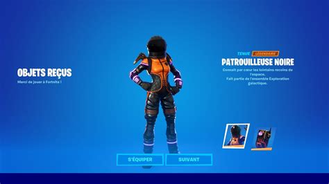 Fortnite Skin Patrouilleuse Noir Youtube