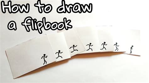 HOW TO DRAW A FLIPBOOK | STICKMAN RUNNING || ANIMATION - YouTube