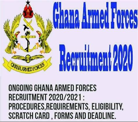 Ghana Armed Forces Recruitment | Accra