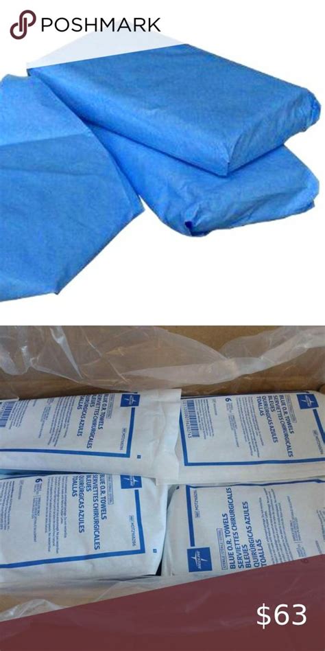 Medline Sterile Disposable Surgical Towels Blue Towels Towel Disposable