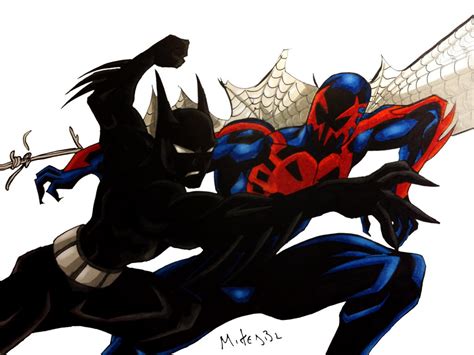 Batman Beyond Vs Spiderman 2099 By Mikees On Deviantart