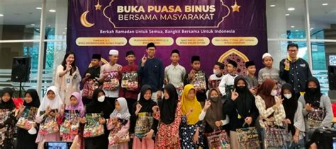 Binus Bekasi Gelar Buka Puasa Bersama Masyarakat