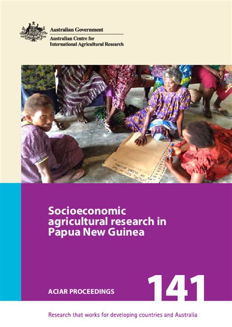 Pdf Socioeconomic Agricultural Research In Papua New Guinea