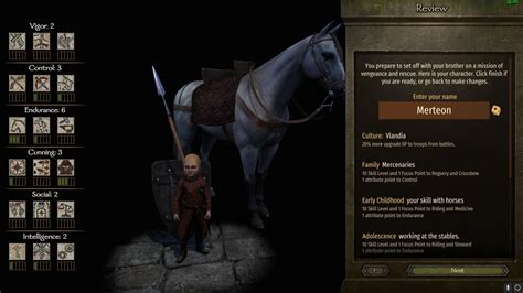 Mount And Blade 2 Bannerlord Character Creation Mod