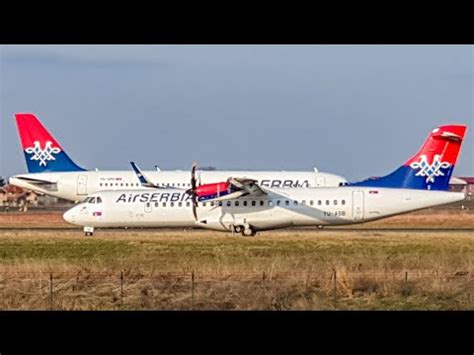 Afternoon Atr Arrivals Belgrade Airport Airserbia Youtube