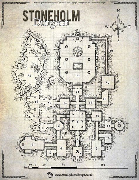 Map Monday Stoneholm Dungeon Dungeon Maps Map Fantasy Map