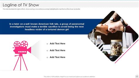 Tv Series Pitch Deck Ppt Template Presentation Graphics