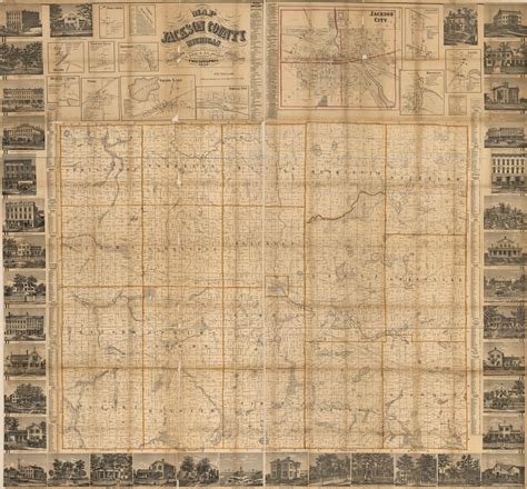 Map Of Jackson County Michigan Library Of Congress