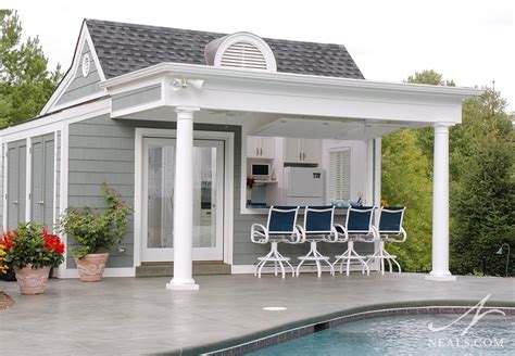 14 Pool Shed Designs That Will Inspire You This Summer > Classic Buildings