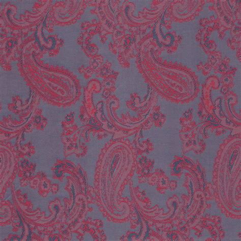 Paisley Jacquard Dress Jacket Lining Dark Grey Red Sample