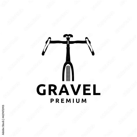 Gravel Bike Cyclocross Bicycle Logo Design Vector Icon Stock