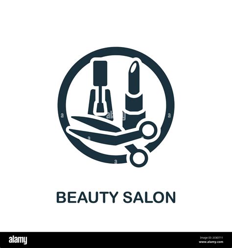 Beauty Salon Icon Monochrome Simple Beauty Salon Icon For Templates