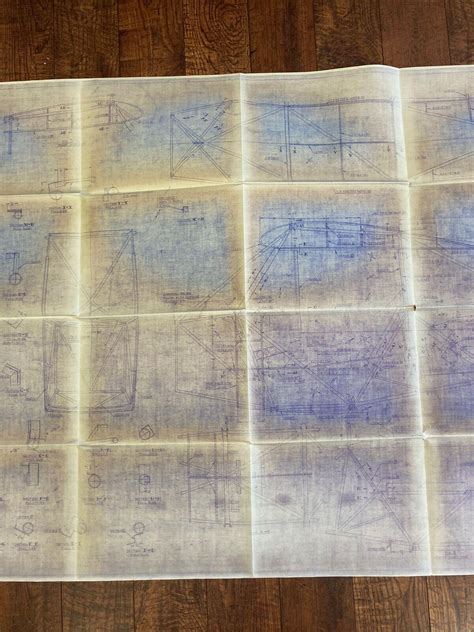 Piper Pa 18 Super Cub Blueprints Original Fuselage Assembly Frame