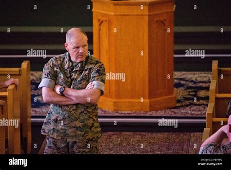 Commandant Of The Marine Corps Gen Robert B Neller Visits Marines