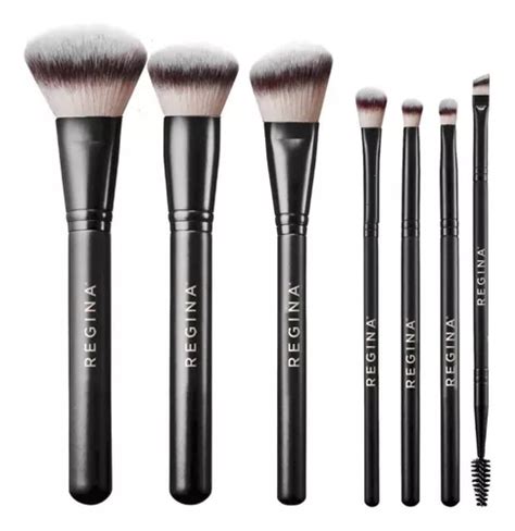 Set Brochas Pinceles Regina R7 Maquillaje Crueltyfree