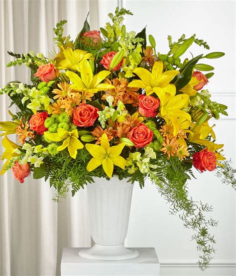 Fall Sentiments Sympathy Standing Basket Flowersusa Net