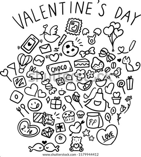 Vector Illustration Set Valentines Day Stock Vector Royalty Free 1579944412 Shutterstock