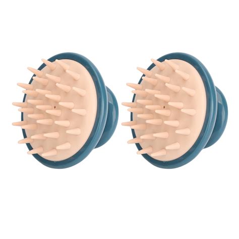 2pcs Scalp Scrubber Brush Soft Silicone Shampoo Brush Multifunctional Hair Scalp Massager Brush