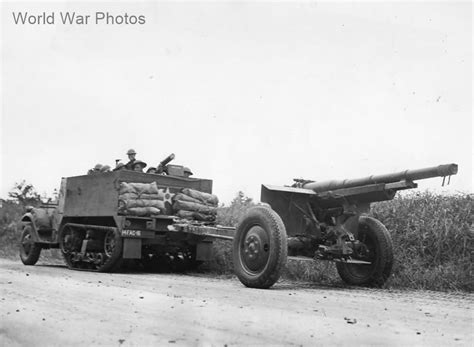 M2 Towing 75mm M1897a4 Gun 1941 World War Photos