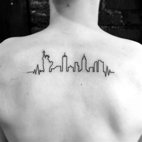 60 New York Skyline Tattoo Designs For Men Big Apple Ink Ideas