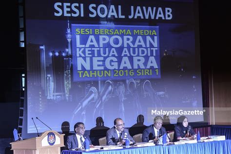 Sesi Bersama Media Laporan Ketua Audit Negara