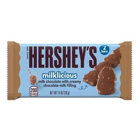 Hershey S Milklicious Milk Chocolate Candy Bars 1 4 Oz 24 Count Box