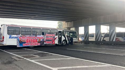 Bloqueo De Transportistas En Autopista M Xico Pachuca Hoy De