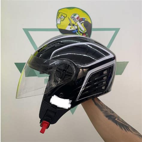 Modelo De Capacete Aberto - Capacetes Fw3 Aberto Personalizado Modelo Tab Preto | Shopee Brasil