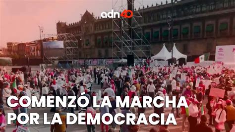 Así Comienza La Marcha Por Nuestra Democracia En El Zócalo Capitalino