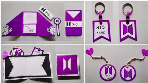 4 Bts Paper Crafts Bts Craft Ideas Diy Bts Stuffs Bts