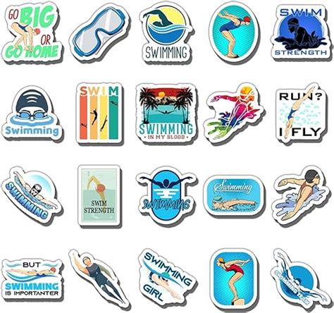 Amazon Goleex Pack Pcs Waterproof Vinyl Swimming Bumper Sticker