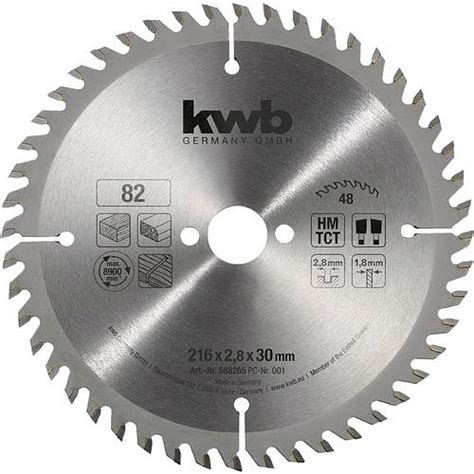 Kwb 588265 Lame De Scie Circulaire 216 X 30 Mm 1 Pc S Leroy Merlin