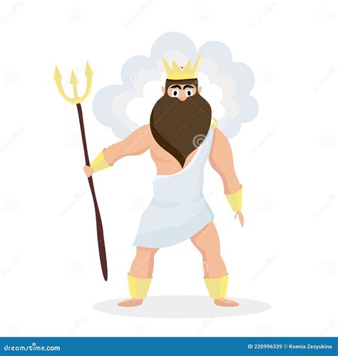 Ancient Greek God Of The Sky Thunder And Lightning Zeus The